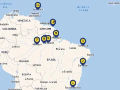 Mapa plavby