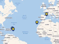 Mapa plavby