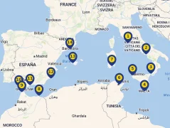 Mapa plavby