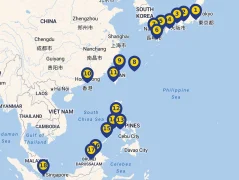 Mapa plavby
