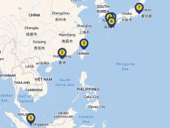 Mapa plavby
