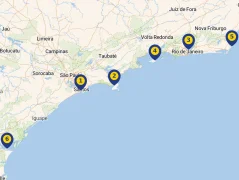 Mapa plavby