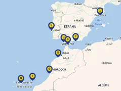Mapa plavby