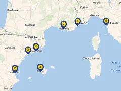 Mapa plavby