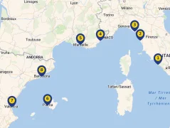 Mapa plavby