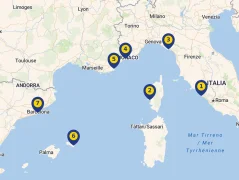 Mapa plavby