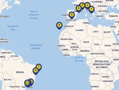 Mapa plavby