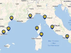 Mapa plavby