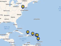 Mapa plavby