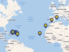 Mapa plavby