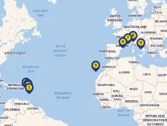 Mapa plavby