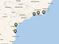Mapa plavby