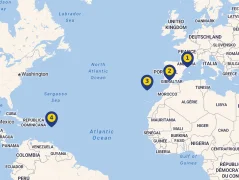 Mapa plavby